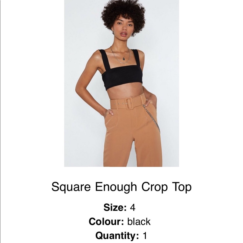Square crop top